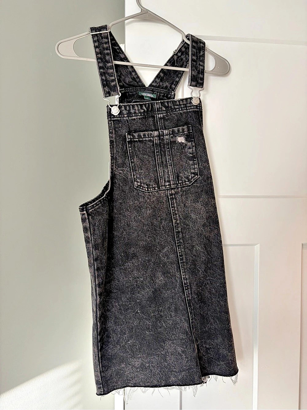 Wild Fable Denim Overall Dress Black Size Small